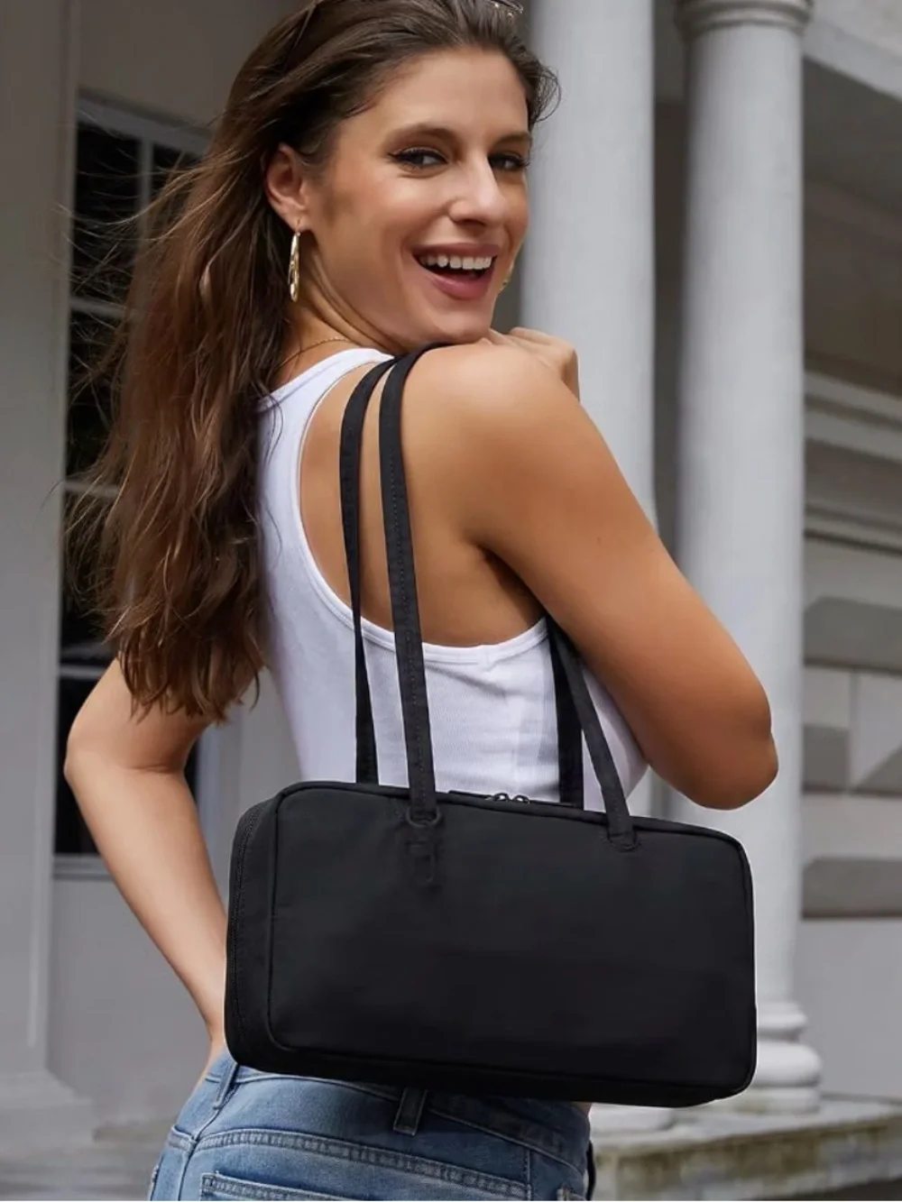 Black Women's Tote Bag - Sleek Everyday Carry